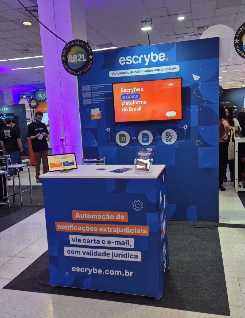 Estande da escrybe na AB2LEX25