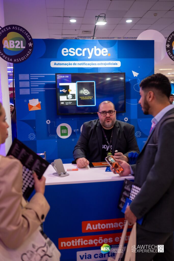 Estande da escrybe na AB2LEX25